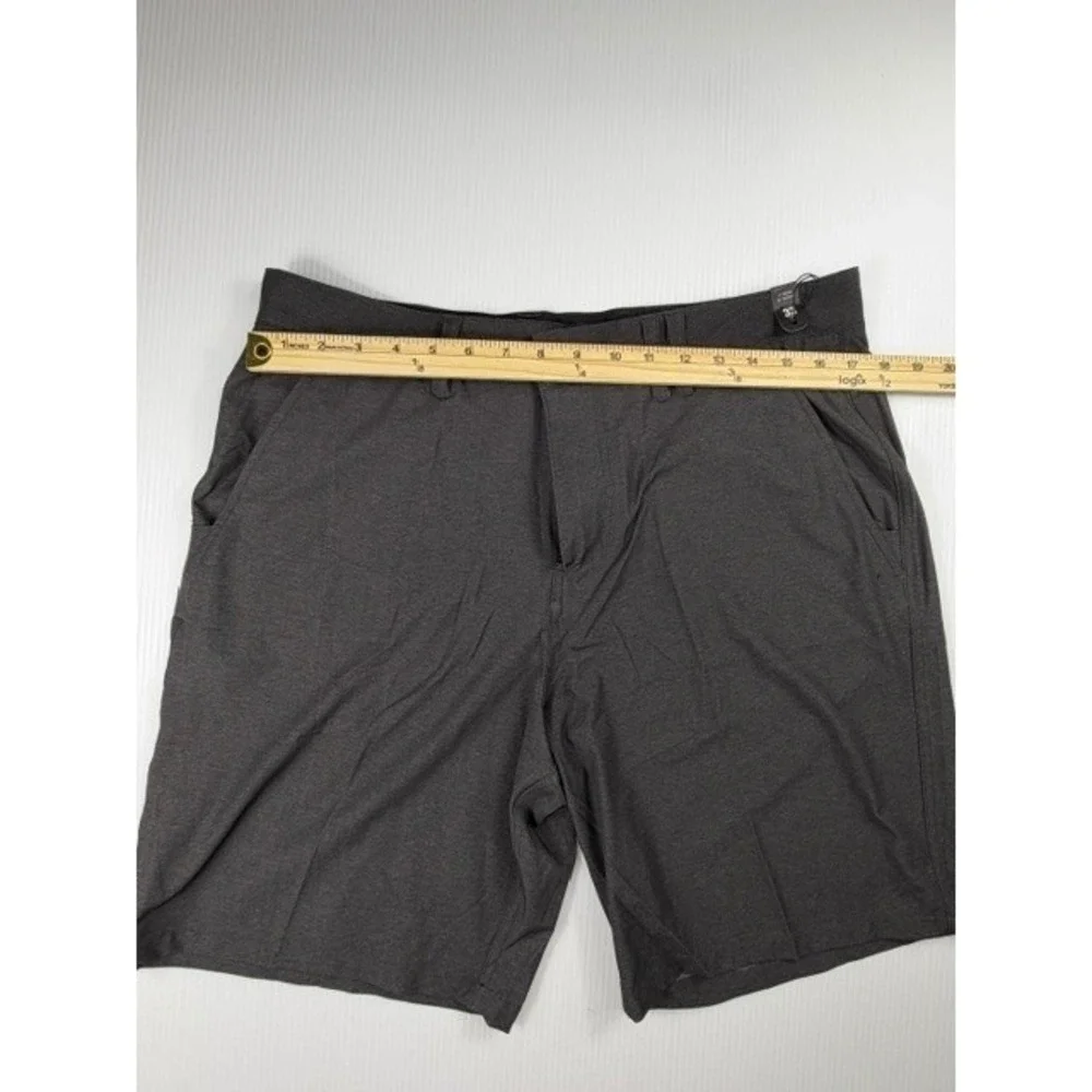 Hurley Shorts Mens 33 Phantom Static Walkshorts Black Grey Stretch Gorpcore